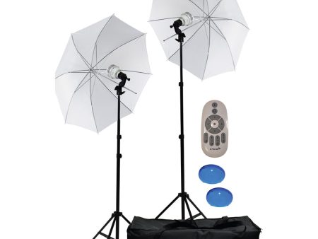 Savage 700 Watt Bi-Color LED Umbrella 2-Light Kit Sale