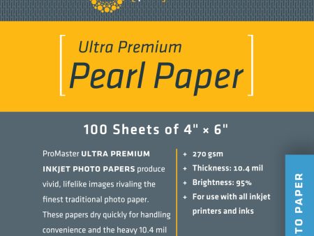 ProMaster Ultra Premium Pearl Paper - 4 x6  - 100 Sheets Online