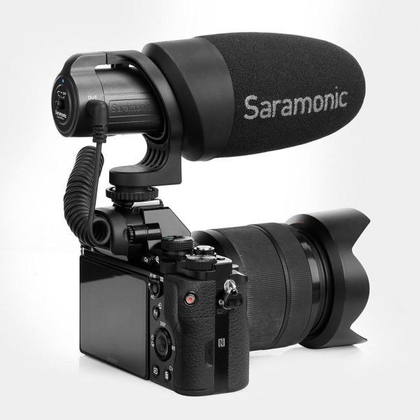 Saramonic CamMic+ On-Camera Battery-Powered Shotgun Microphone for DSLR, Mirrorless & Video Cameras or Smartphones & Tablets Online Hot Sale