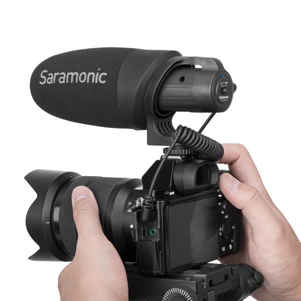 Saramonic CamMic+ On-Camera Battery-Powered Shotgun Microphone for DSLR, Mirrorless & Video Cameras or Smartphones & Tablets Online Hot Sale