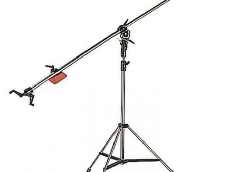 Manfrotto Black Super Boom w 008Bu 2-Section Black Alu Stand w Casters 025BS Supply