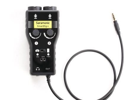 Saramonic SmartRig+ 2-Ch Audio Interface with XLR, 1 4  & 1 8” Inputs for iPhone, iPad, Android Smartphones & Tablets or DSLR, Mirrorless & Video Cameras Online Sale