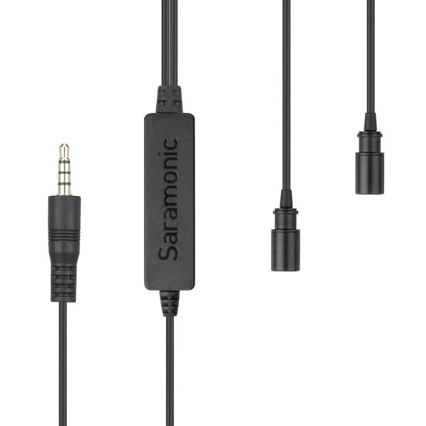 Saramonic LavMicro 2M Dual Lavalier Microphones for DSLRs, Mirrorless, Video Cameras, Smartphones, Tablets & more Online now