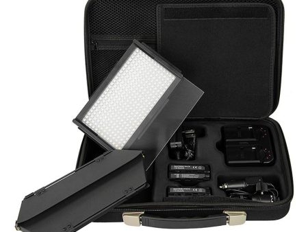 Fotodiox Pro LED-312DS, Professional 312 LED Dimmable Bicolor Adjustable Photo Video Light Kit Online