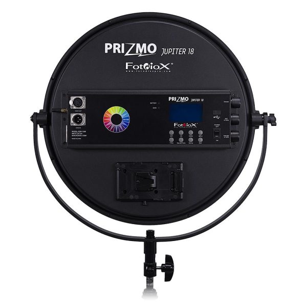 Fotodiox Pro Prizmo Jupiter18 PZM-700 RGBW+T LED Light - Multi Color, Dimmable, Professional Photo Video LED Studio Light with Special Effects Settings Sale