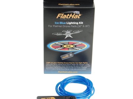 FlatHat Lighting Kit for Collapsible Drone Pads - Ice Blue For Cheap