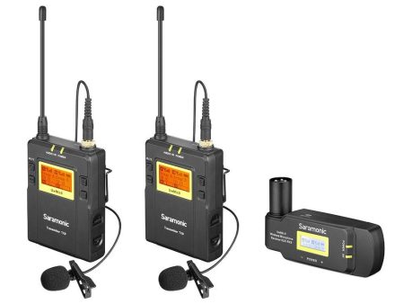 Saramonic UwMic9 TX9+TX9+RX-XLR9 Dual-Channel UHF Wireless Lavalier Mic System with Plug-In XLR Receiver for Professional Video, DSLR & Mirrorless Cameras Hot on Sale