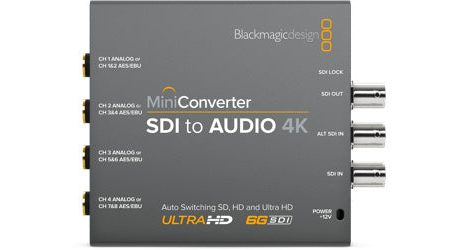 Blackmagic Mini Converter SDI to Audio 4K Online now