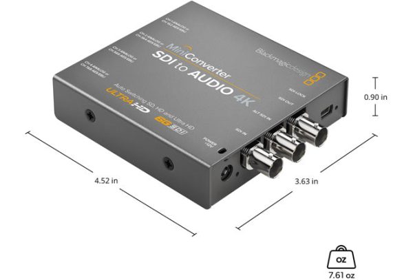 Blackmagic Mini Converter SDI to Audio 4K Online now