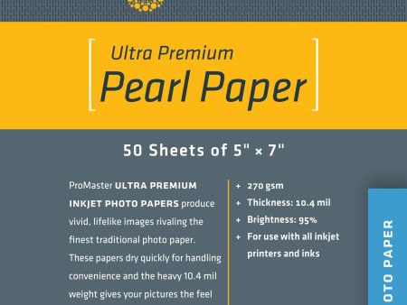 ProMaster Ultra Premium Pearl Paper - 5 x7  - 50 Sheets Cheap