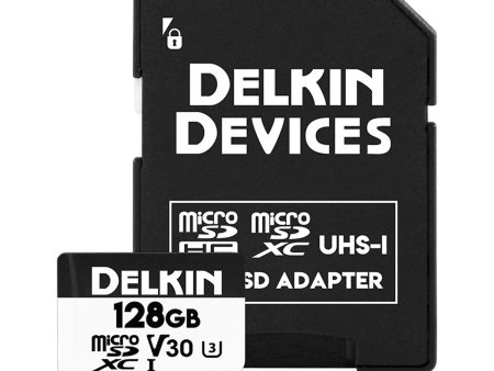 Delkin 128GB Hyperspeed UHS-I microSDXC (V30) Memory Card with SD Adapter Online