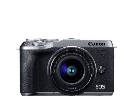 Canon EOS M6 Mark II Mirrorless Camera with EF-M 15-45mm IS STM Lens Specialty Kit (Silver) Online Hot Sale