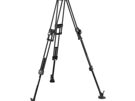 Manfrotto MVTTWINFAUS 645 Fast Twin Leg Aluminum Video Tripod For Sale