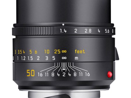 Leica 50mm f 1.4 Summilux-M ASPH Lens (Black) For Sale