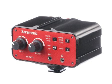 Saramonic 2-Channel Mixer with 3.5mm, XLR, & 6.35mm inputs For Sale