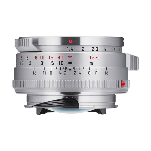 Leica 35mm f 1.4 Summilux-M Lens (Silver  Steel Rim ) For Sale