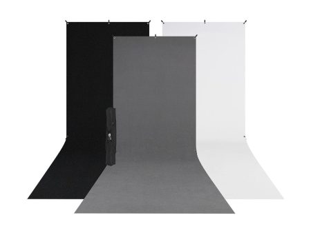 Westcott X-Drop 3-Pack Sweep Backdrop Kit (5’x12’) Online