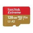 SanDisk 128GB Extreme UHS-I microSDXC (V30) 190mb s Memory Card with SD Adapter on Sale