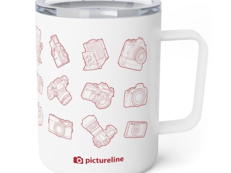 Multi-Camera Insulated Coffee Mug, 10oz - Red Supply