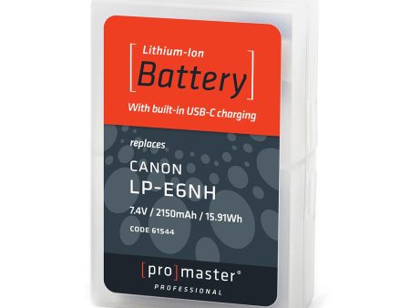 ProMaster LP-E6NH Li-ion Battery with USB-C Charging for Canon Hot on Sale