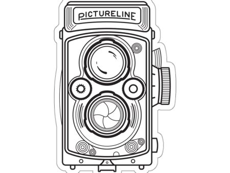 Vintage Camera Sticker For Sale