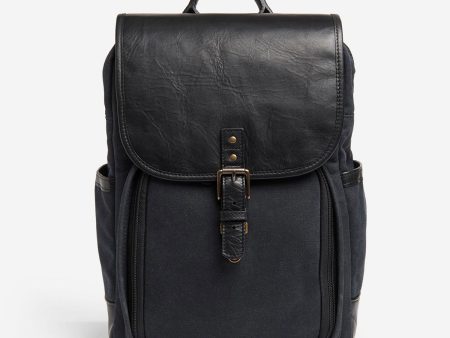 ONA The Monterey Backpack (Black Waxed Canvas) For Sale