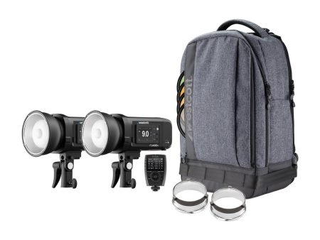 Westcott FJ400 II Strobe 2-Light Backpack Kit with FJ-X3 M Universal Wireless Trigger on Sale