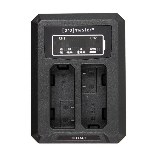 ProMaster Dual USB Charger for Nikon EN-EL14 Online now