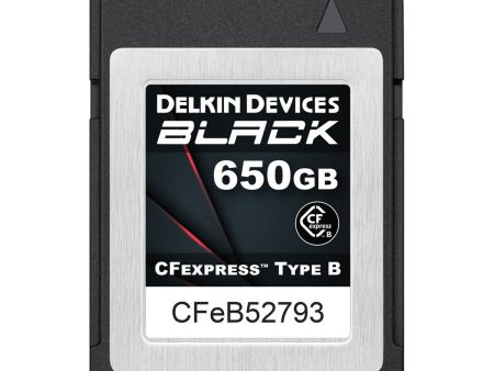 Delkin Devices 650GB BLACK CFexpress Type B Memory Card For Sale