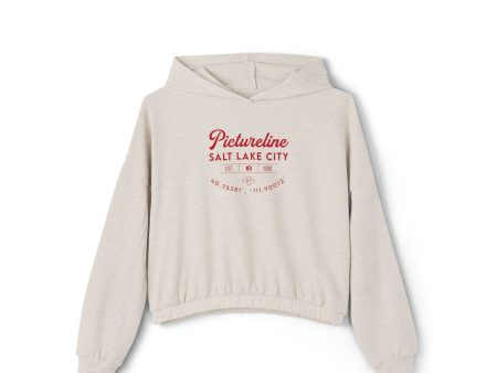 Old School Pictureline Cinched Crop Hoodie on Sale