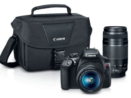 Canon EOS Rebel T6 18-55mm + 75-300mm + Bag Kit For Sale