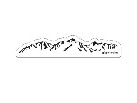 Pictureline Wasatch Mt Sticker Online Hot Sale