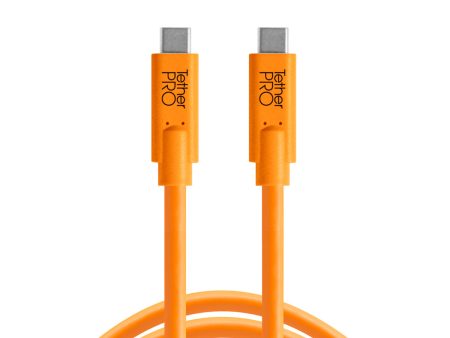 Tether Tools TetherPro USB-C to USB-C, 15’ (4.6m) ORG For Cheap