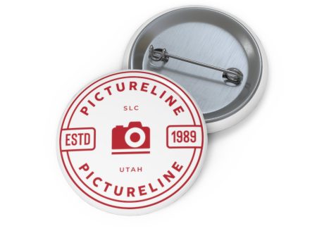 Pictureline Logo Pin - Red Discount