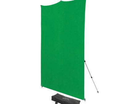 Westcott X-Drop Pro Wrinkle-Resistant Backdrop Kit - Chroma-Key Green Screen (8  x 8 ) on Sale