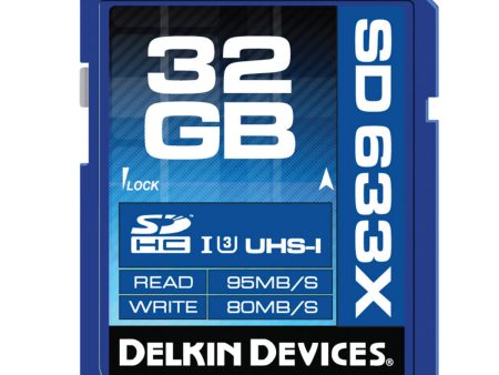 Delkin 32GB 633X SD UHS-1 Memory Card Online now