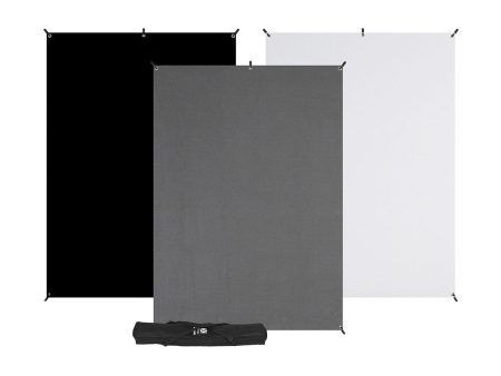 Westcott X-Drop 3-Pack Backdrop Kit (5’x7’) Online now