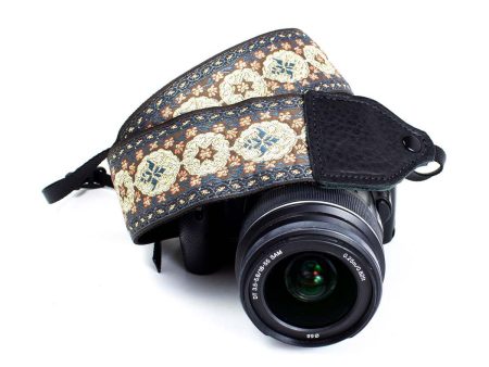 Perri s Leathers 2  Jacquard Camera Strap (Arabian Gold) For Discount